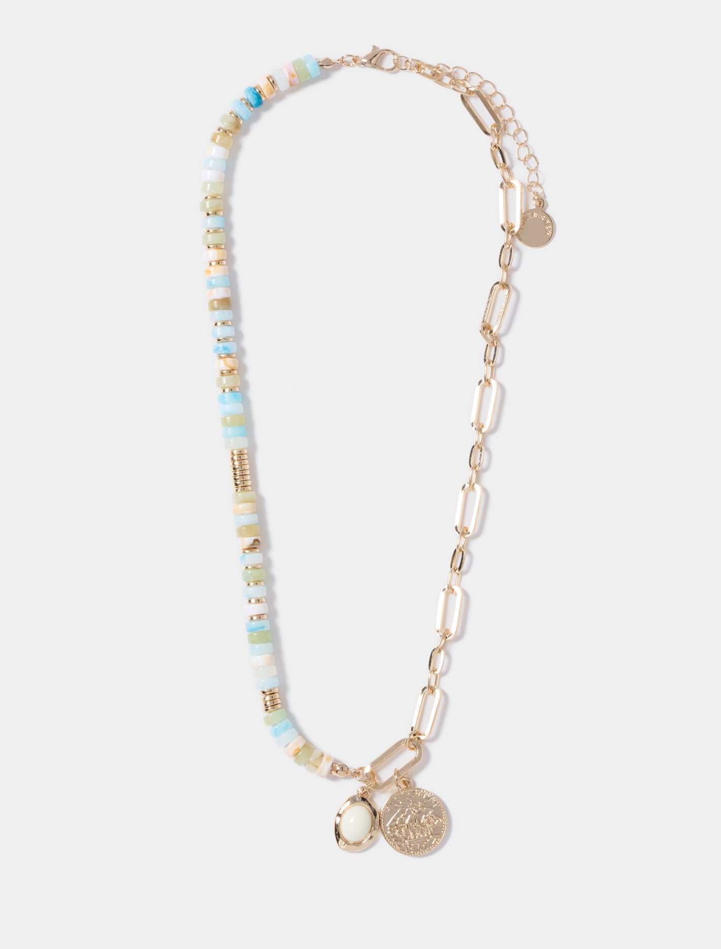 Bailee Stone And Chain Necklace 0 Multi Forever New