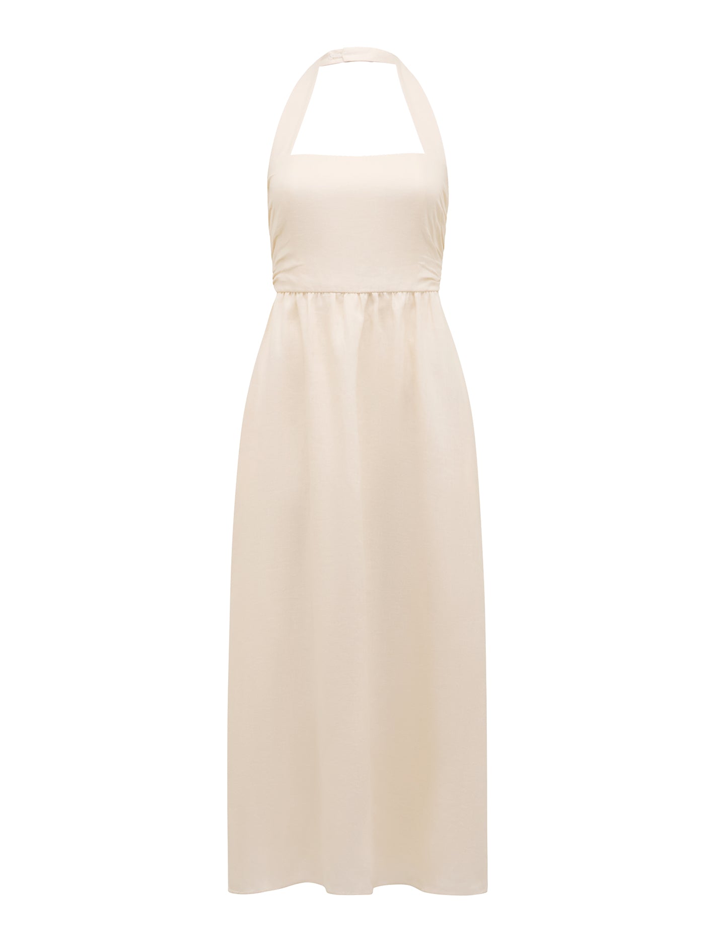 Tilda Halter Linen Midi Dress Forever New
