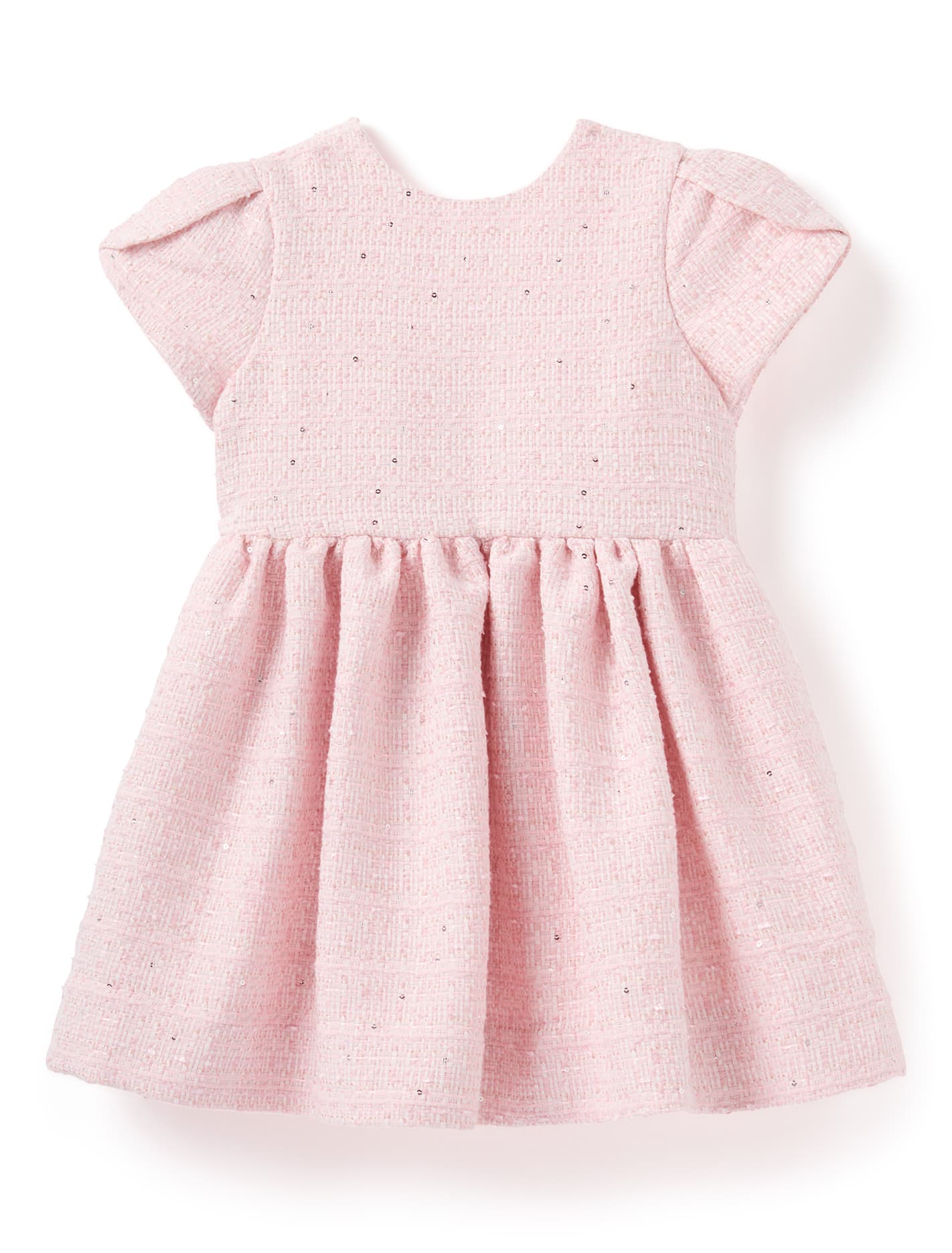 Lowri Girls Tulip Sleeve Tweed Dress Forever New