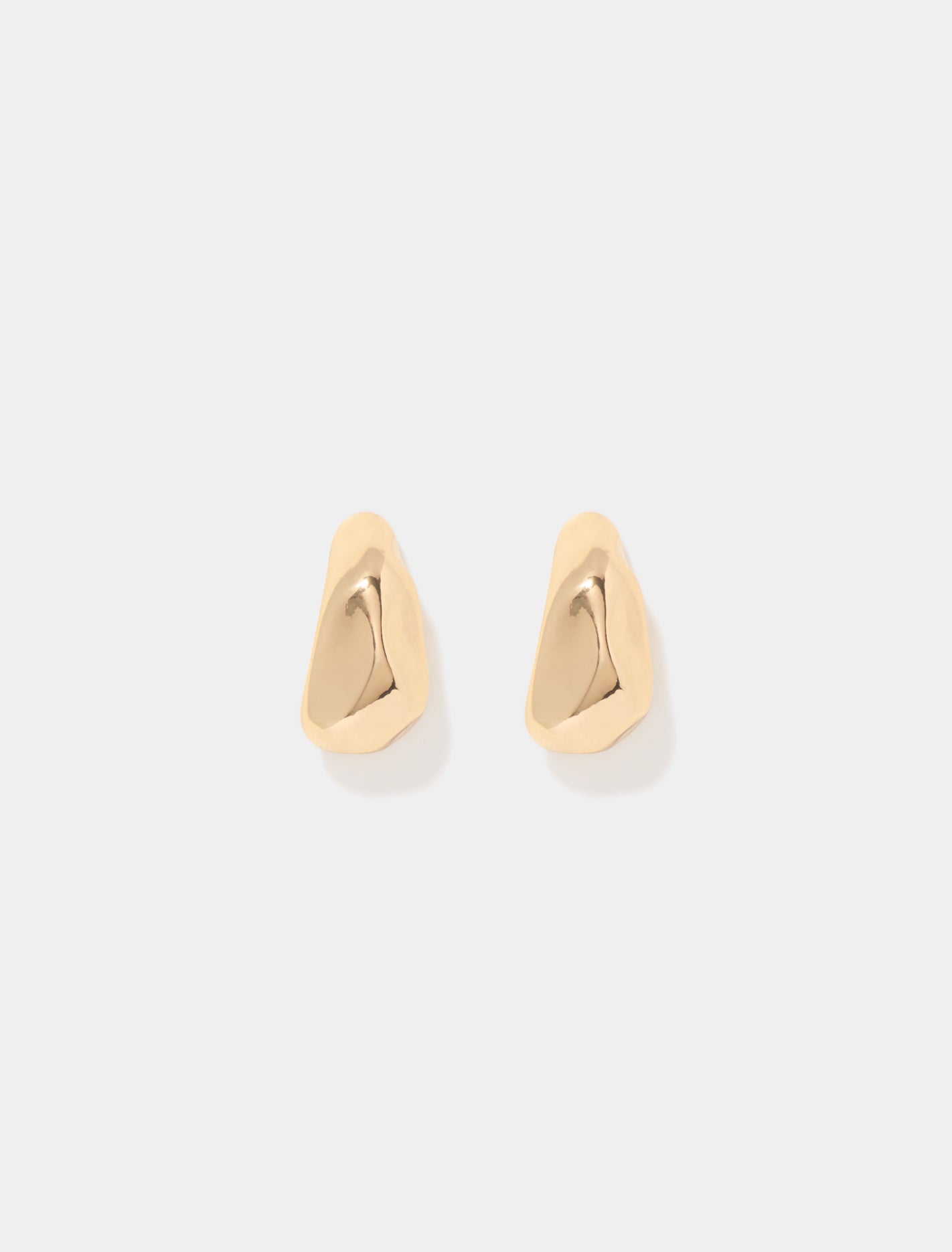 Asta Organic Stud Earrings 0 Gold Plated Forever New