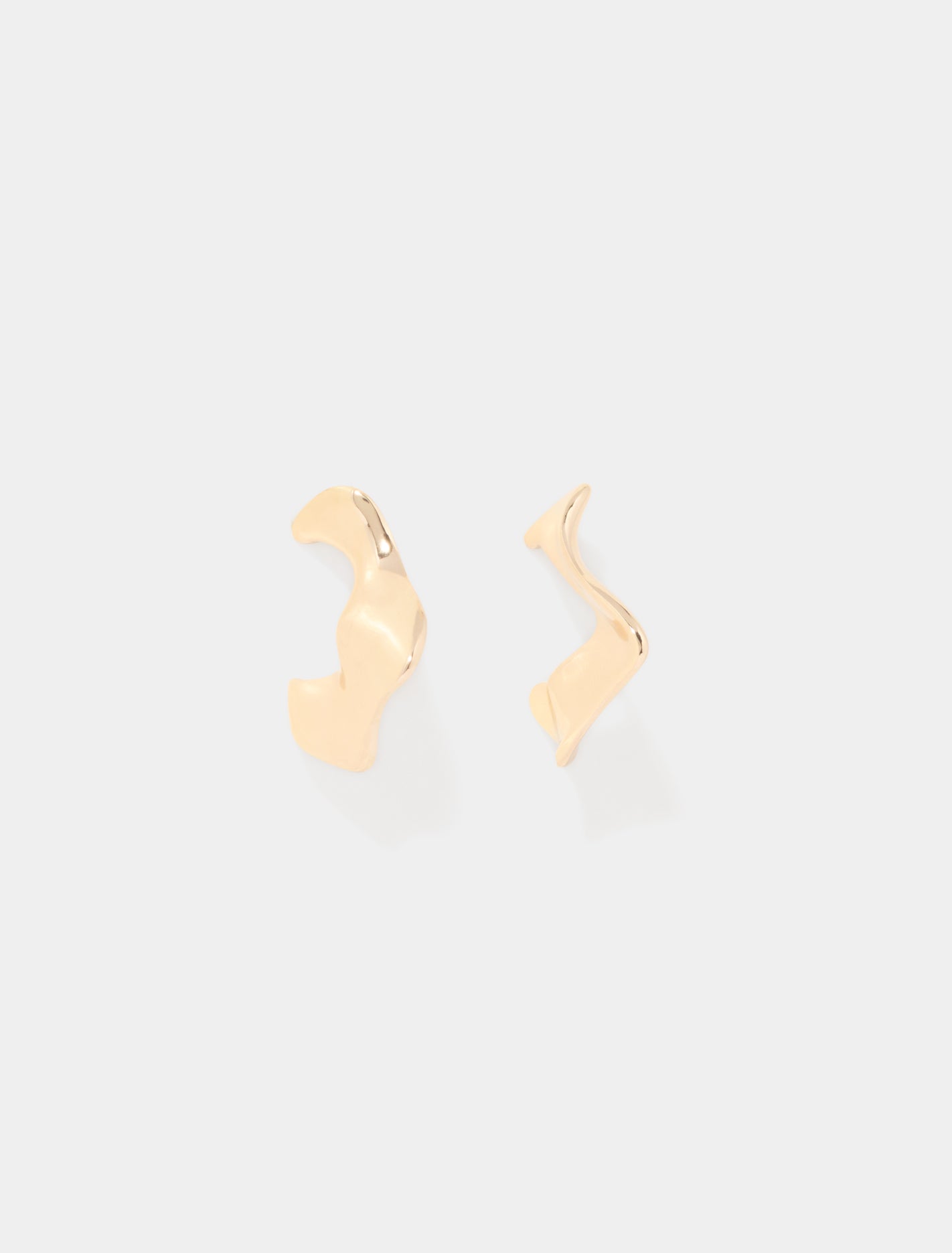 Signature Vanessa Organic Large Hoop Earrings 0 Gold Forever New