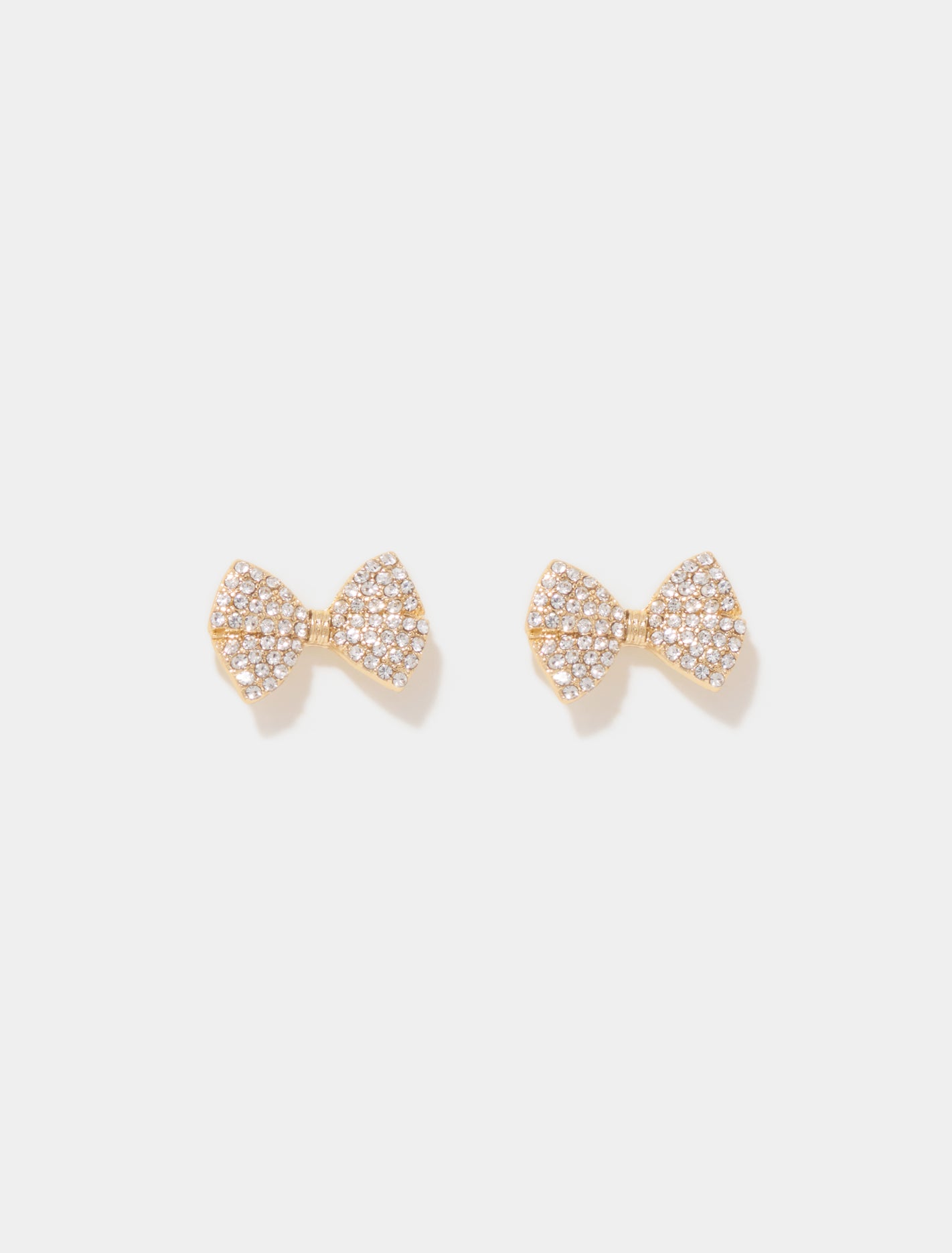 Scarlet Stone Bow Earrings 0 Gold Crystal Forever New