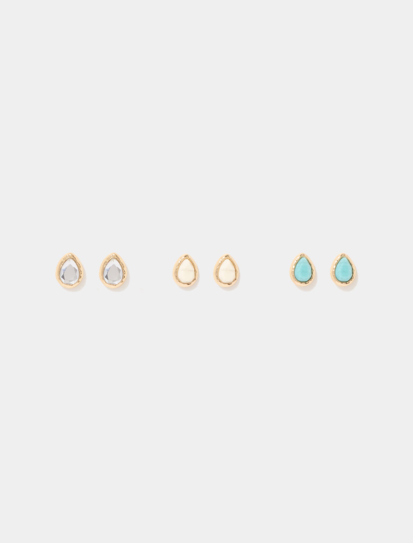 Mini Teardrop Multi Pack Earrings 0 Multi Forever New