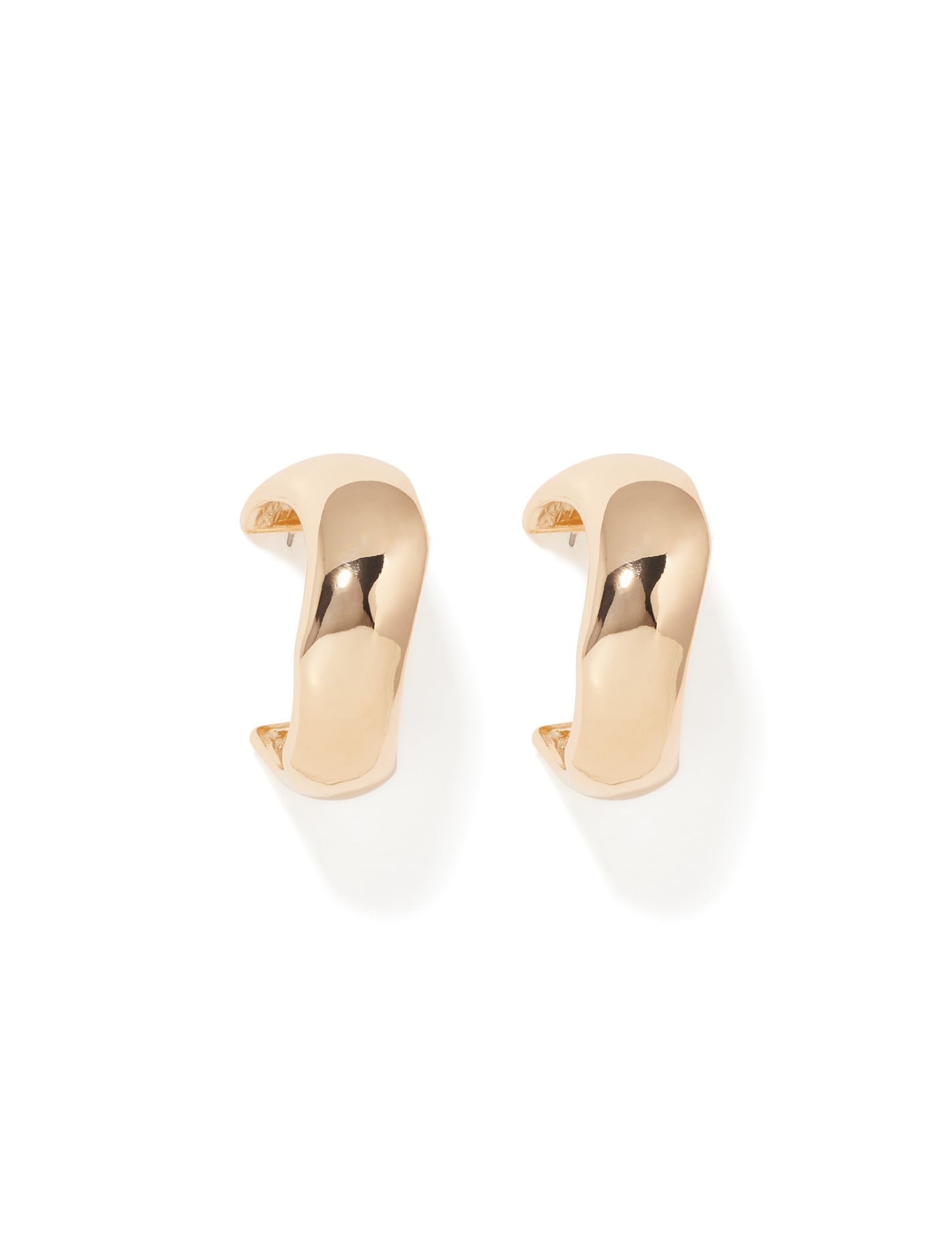 Signature Orla Oversized Chunky Hoop Earrings 0 Gold Forever New