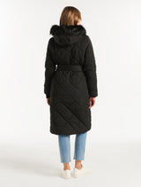 Tessa Quilted Longline Puffer Jacket Forever New