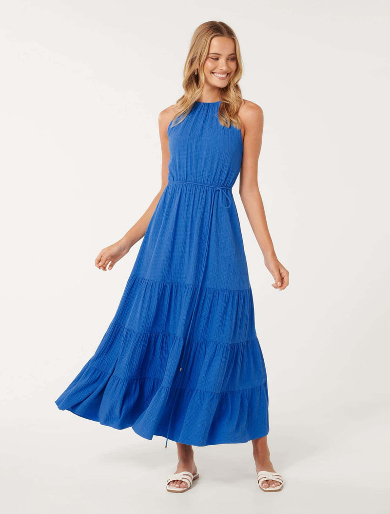 Gigi Strappy Tiered Maxi Dress Forever New