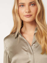 Celia Satin Shirt Forever New