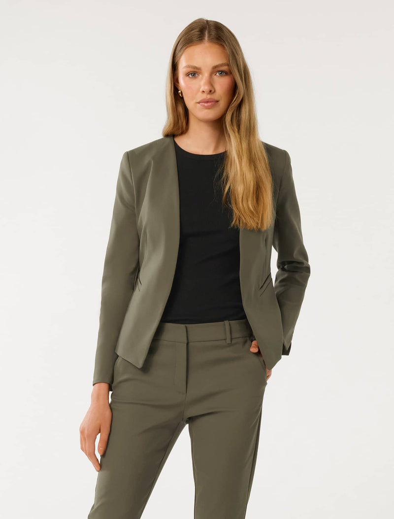 Alyssa Fitted Blazer Thyme Suit Forever New