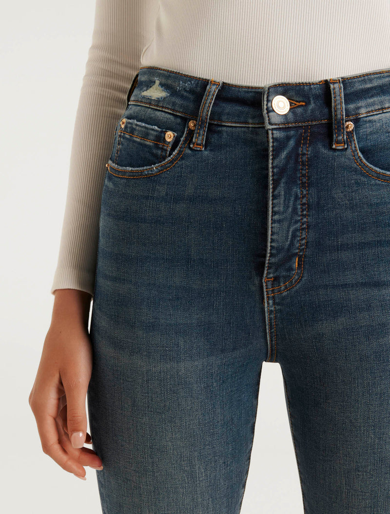 Mila Cropped High-Rise Skinny Jeans Kapama Karula | Forever New