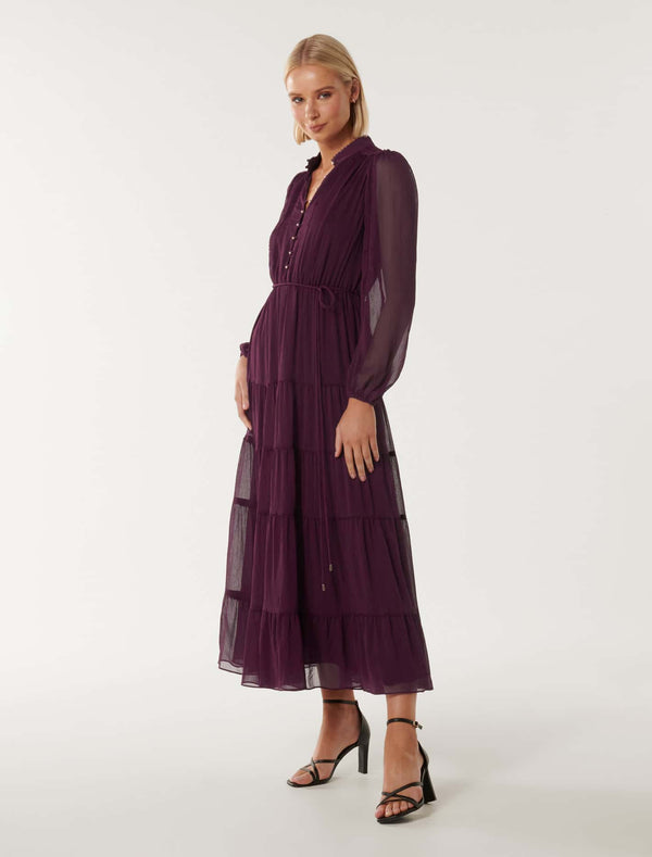 Rickie Button Up Midi Dress Forever New