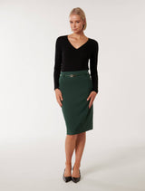 Diana Belted Pencil Skirt Forever New