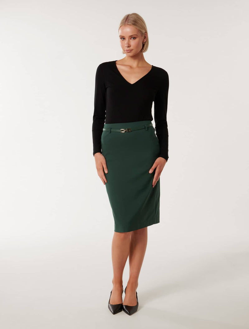 Buy Grouper Draped Raised Structured Top with Pencil Skirt by Designer  Abhishek Sharma Online at Ogaan.com