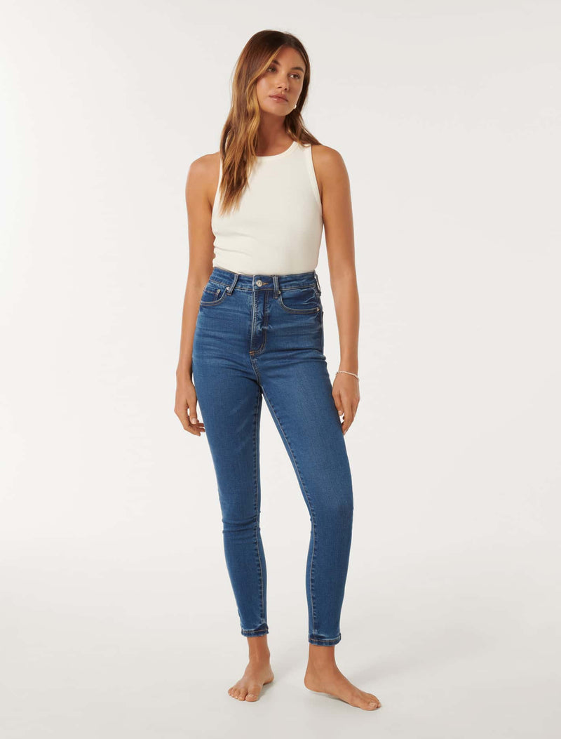 Mila High-Rise Ankle Skinny Jeans Forever New