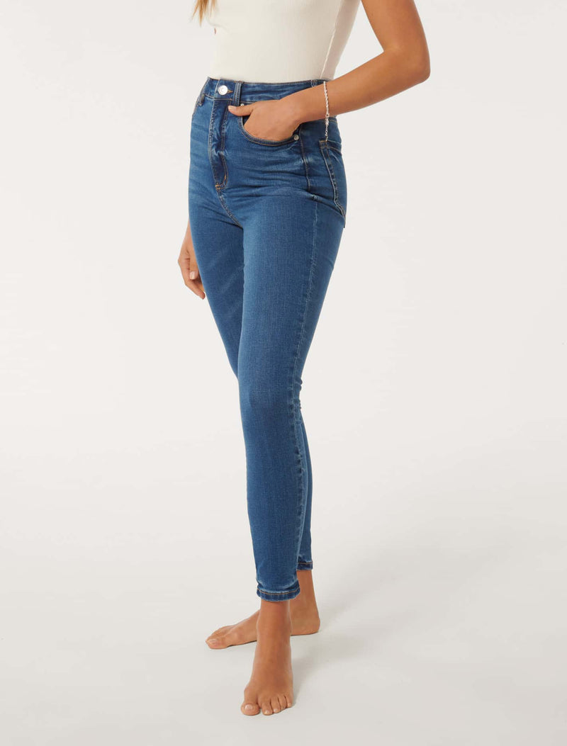 Mila High-Rise Ankle Skinny Jeans Forever New