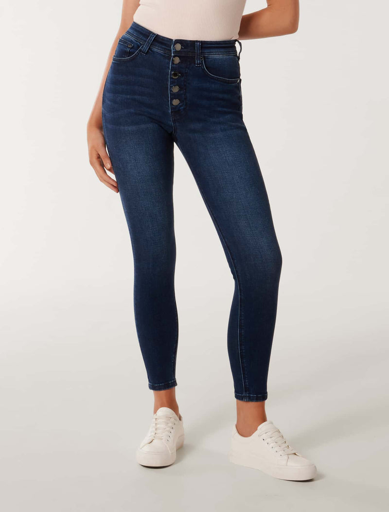 Ashley Mid-Rise Ankle Skinny Jeans Forever New
