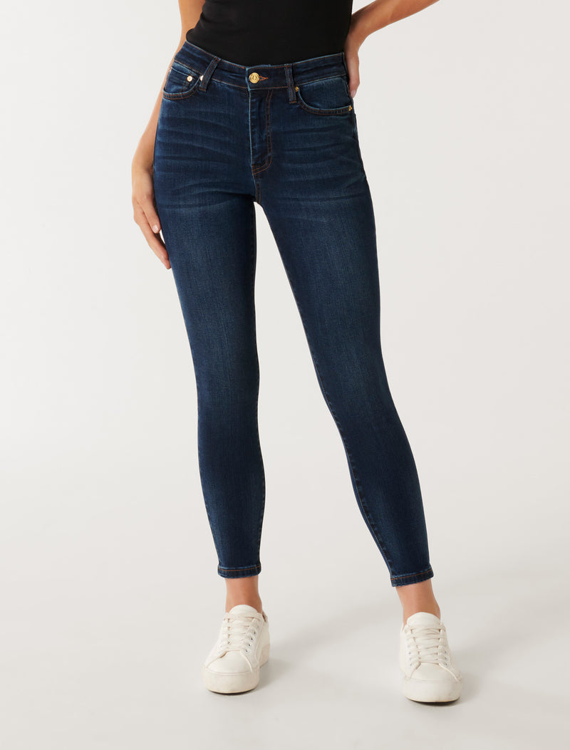 Nala Mid-Rise Ankle Skinny Jeans Forever New
