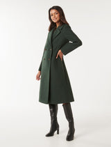 Rowena Petite Double Breasted Coat Forever New