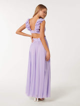 Selena Ruffle Shoulder Maxi Dress Forever New