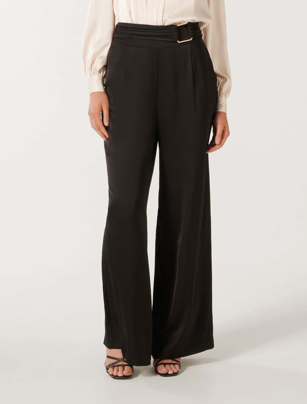 Adriana Satin Wide Leg Pants Forever New
