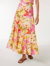 Tilly Tiered Midi Skirt Forever New