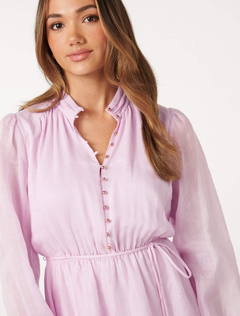 Gwen Petite Button Up Midi Dress Forever New