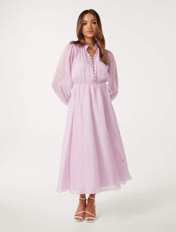 Gwen Petite Button Up Midi Dress Forever New