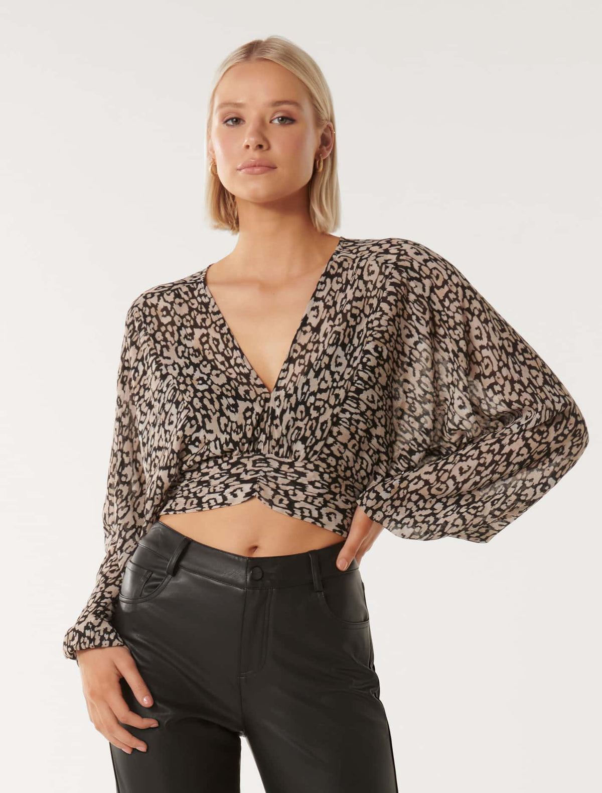 Etta Batwing Long Sleeve Top Forever New