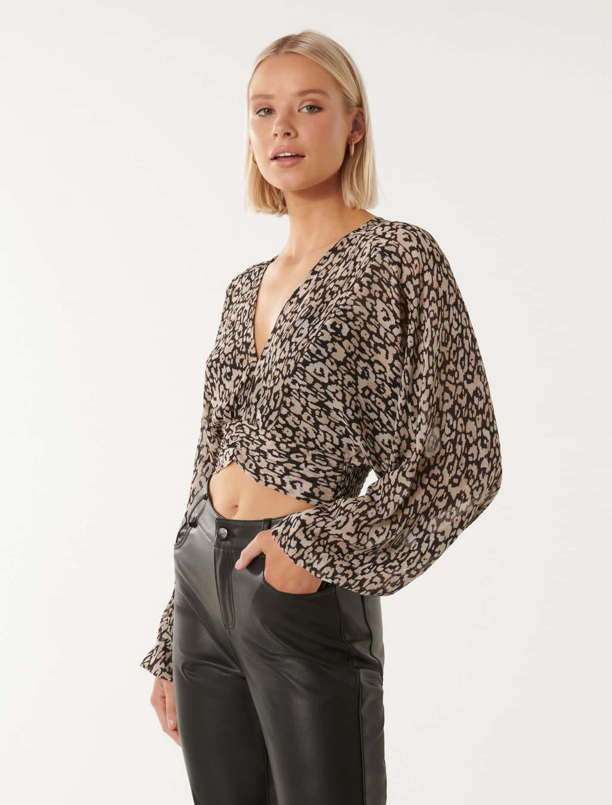 Etta Batwing Long Sleeve Top Forever New