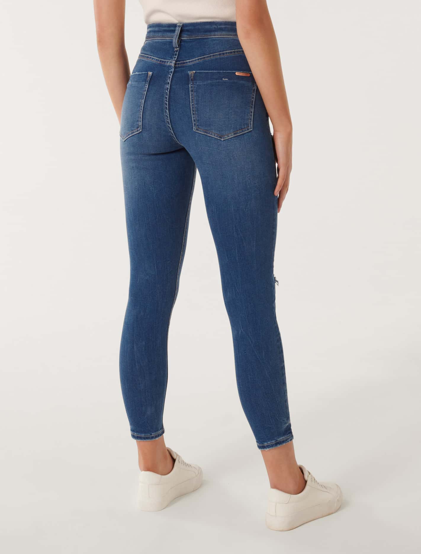 Nala Mid-Rise Ankle Skinny Jeans Pilanesberg | Forever New