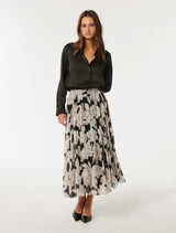 Aurora Pleated Skirt Forever New