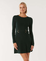 Faye D Ring Mini Knit Dress Forever New