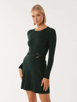 Faye D Ring Mini Knit Dress Forever New