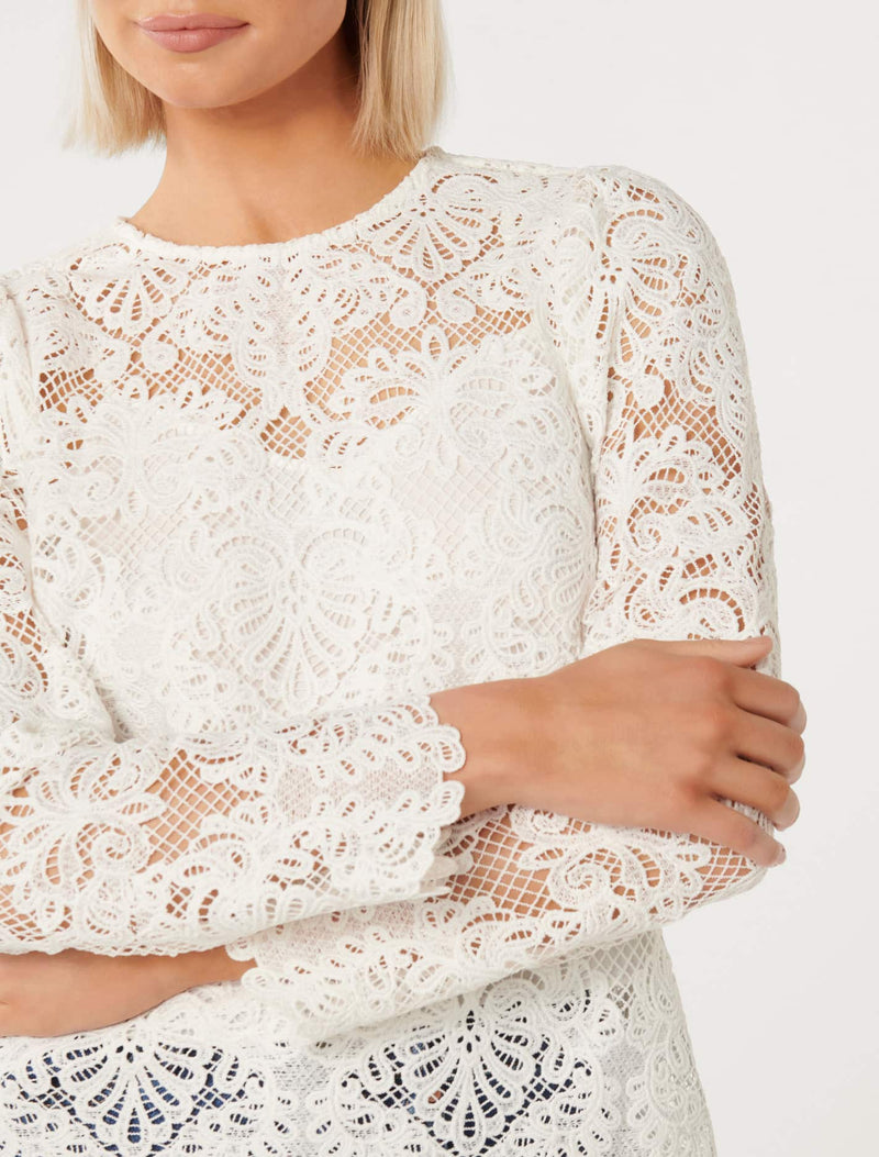 Lucille Lace Shell Top Forever New