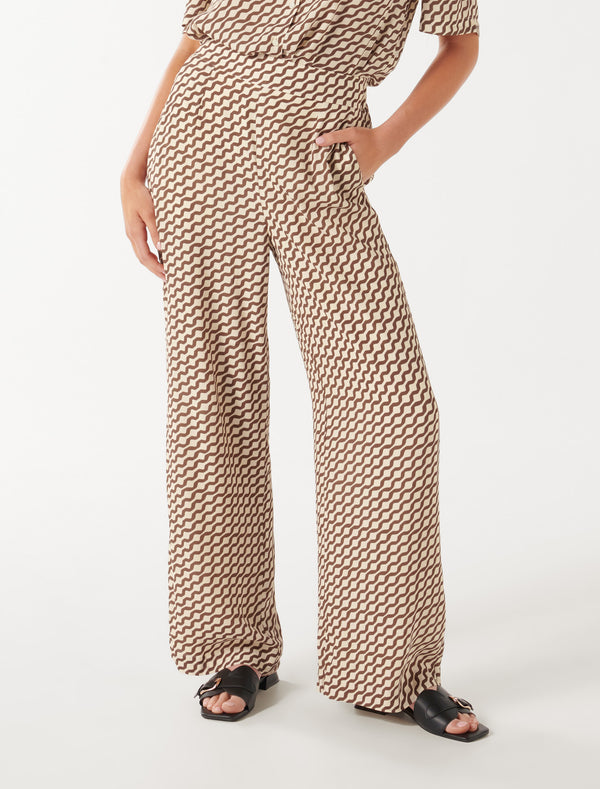 Flora Floaty Pull On Pants Forever New