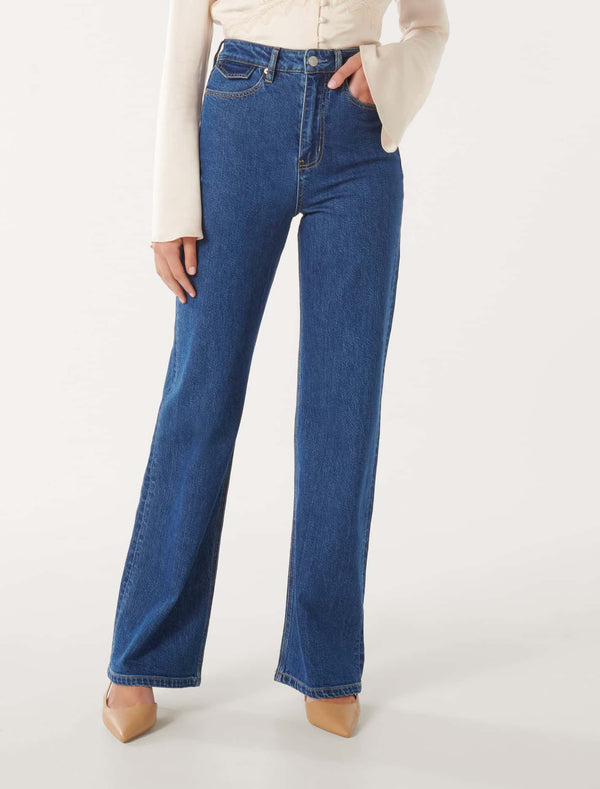 Lily Wide Leg Jeans Forever New