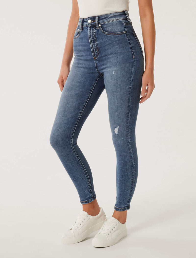 Mila High-Rise Skinny Jeans Zimbali | Forever New