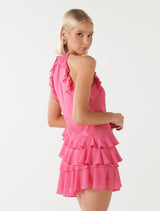 Sarah Flippy Ruffle Mini Dress Forever New
