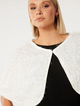 Adeline Faux Fur Cape Forever New