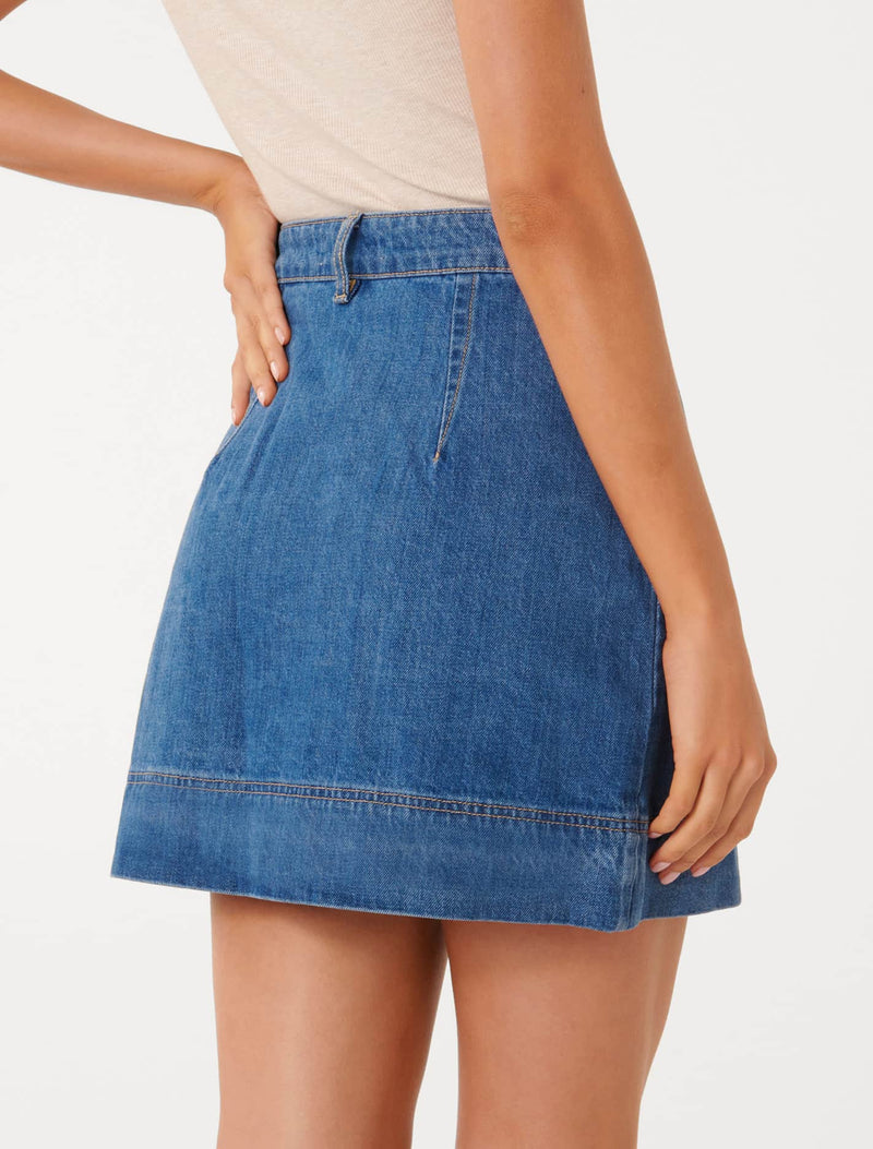Keli Denim Mini Skirt Forever New