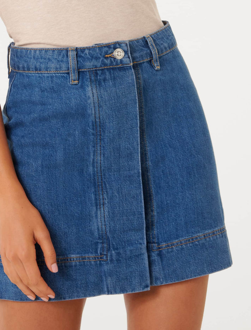 Keli Denim Mini Skirt Forever New
