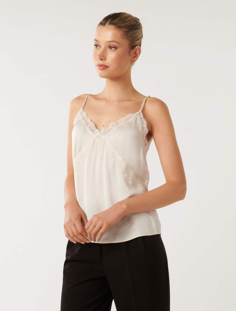 Suki Lace Cami Top Forever New