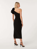 Celeste One Shoulder Ruffle Bodycon Dress Forever New