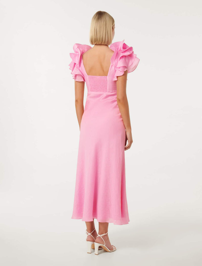 Rylie Ruffle Shoulder Maxi Dress Forever New