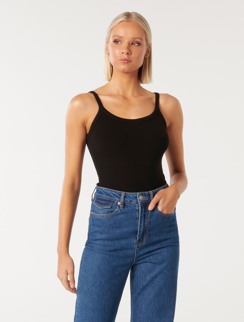 Alisandra Scoop Neck Bodysuit Forever New