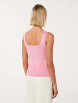 Ava Square Neck Tank Top Forever New