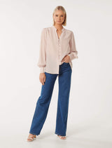 Premium Delia Silk Blouse Forever New