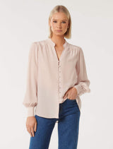Premium Delia Silk Blouse Forever New