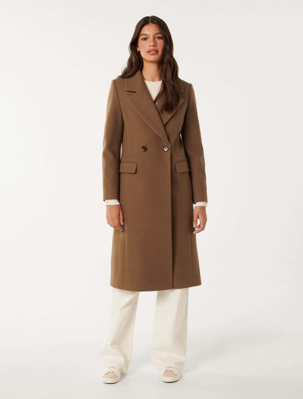 Claudia Double Breasted Coat Forever New
