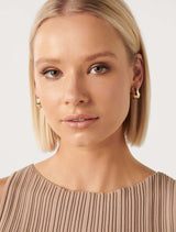 Signature Larisa Thick Mini Hoop Earrings Forever New