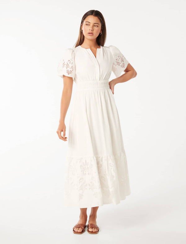 Eleanor Cutwork Maxi Dress Forever New